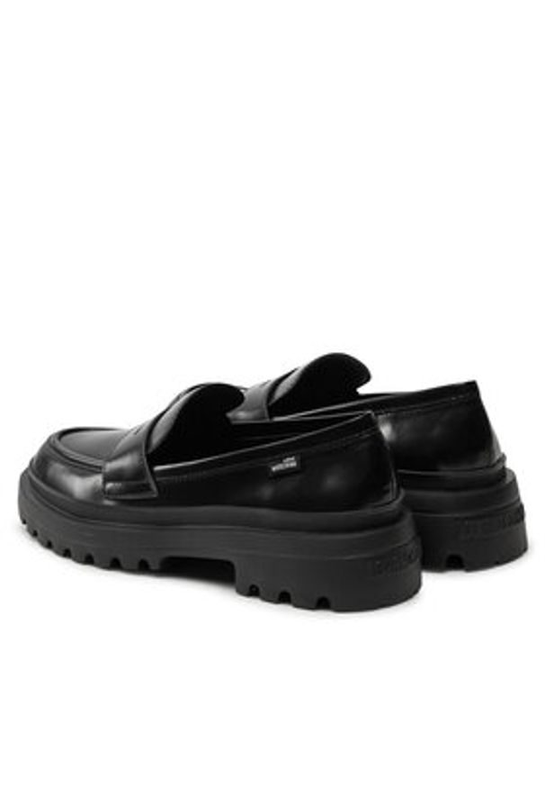 Love Moschino - LOVE MOSCHINO Loafersy JA10255G1LJD0000 Czarny. Kolor: czarny. Materiał: skóra