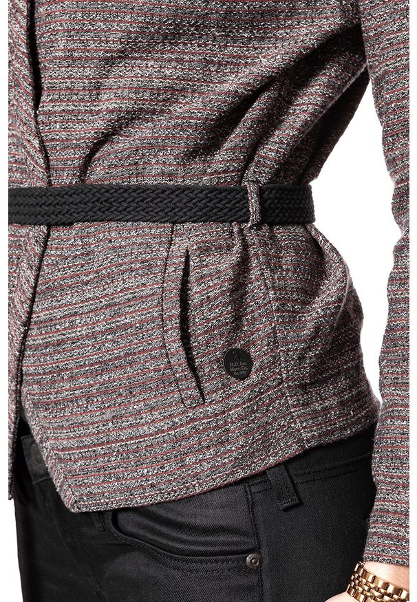 Lee - DAMSKI ŻAKIET LEE KIMONO JACKET BURNT HENNA L56LAYMU. Okazja: na co dzień. Materiał: skóra. Wzór: melanż. Styl: casual