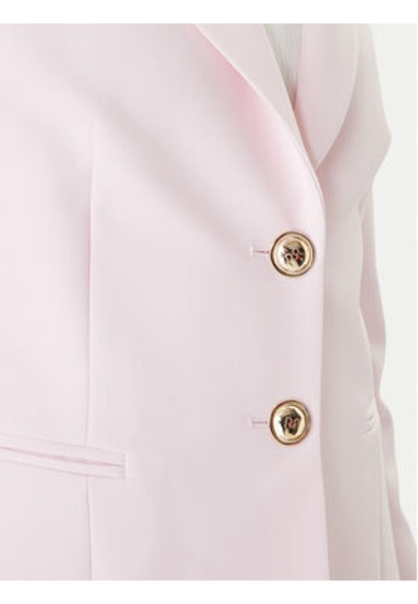 Rinascimento Marynarka CFC0128642003 Różowy Regular Fit. Kolor: różowy. Materiał: syntetyk