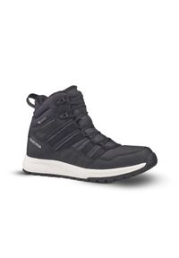 quechua - Buty turystyczne męskie Quechua NH500 Mid wodoodporne. Okazja: na co dzień, na spacer. Kolor: czarny. Materiał: materiał, futro. Szerokość cholewki: normalna. Sezon: zima. Sport: wspinaczka, turystyka piesza