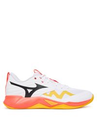 Buty halowe Mizuno. Kolor: pomarańczowy. Model: Mizuno Wave