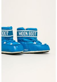 Moon Boot - Śniegowce dziecięce Crib 2. Kolor: niebieski. Materiał: guma