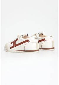 Elisabetta Franchi - Sneakersy damskie skórzane ELISABETTA FRANCHI. Materiał: skóra