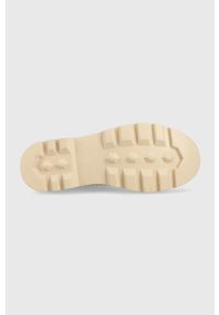 Pepe Jeans botki Gum Zip damskie kolor beżowy na platformie. Nosek buta: okrągły. Kolor: beżowy. Materiał: guma. Obcas: na platformie #2