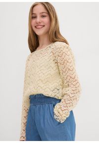 bonprix - Szorty z gumką w talii z czystej bawełny. Kolor: niebieski. Materiał: bawełna #3