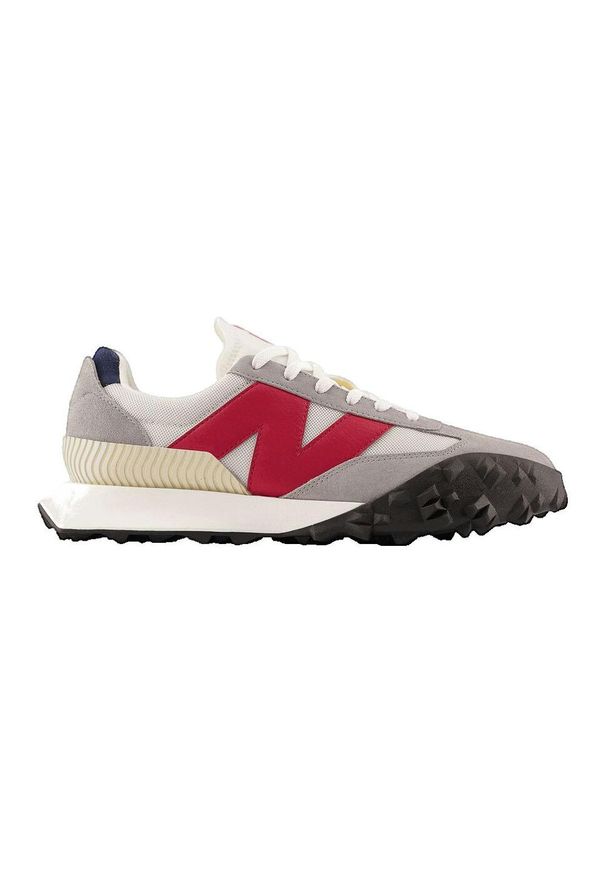 Buty do chodzenia męskie New Balance 72. Zapięcie: sznurówki. Kolor: biały, szary, czerwony, wielokolorowy. Materiał: materiał. Szerokość cholewki: normalna. Sport: turystyka piesza