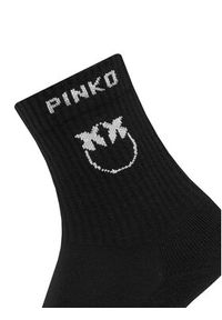 Pinko - PINKO Skarpety długie Norvegia 106071 A302 Czarny. Kolor: czarny. Materiał: materiał, bawełna #3