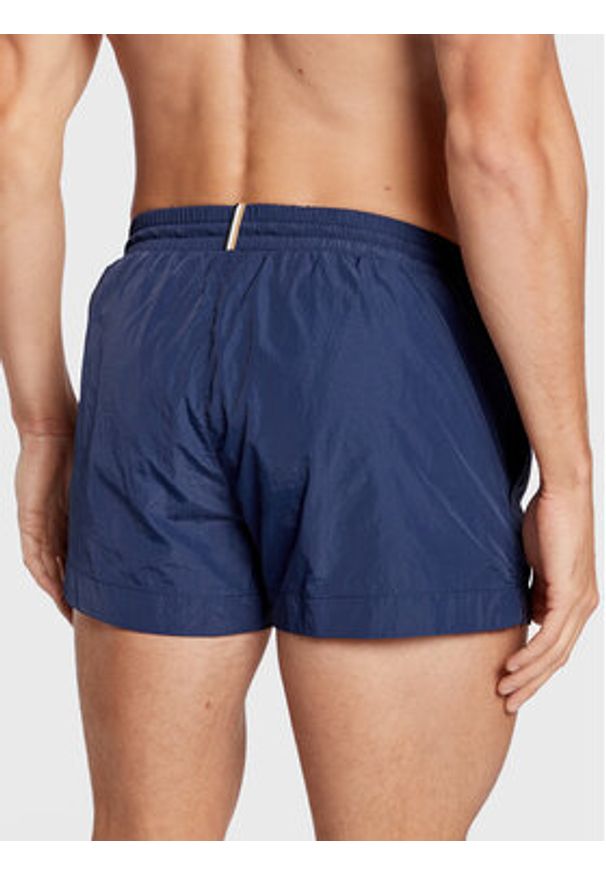 BOSS - Boss Szorty kąpielowe Mooneye 50469280 Granatowy Regular Fit. Kolor: niebieski. Materiał: syntetyk