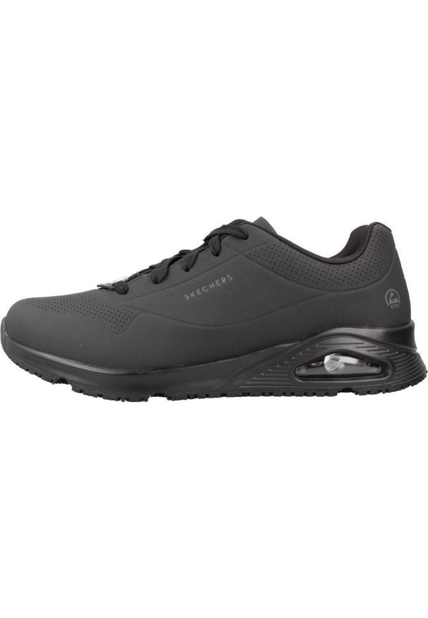 skechers - Czarne Sneakersy Skechers Uno Sr-Sutal Dorosłych. Kolor: czarny. Model: Skechers Sport