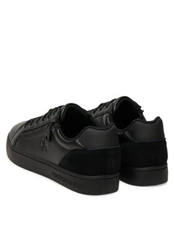 Calvin Klein Jeans Sneakersy Classic Cupsole Zip Low In YM0YM01318 Czarny. Kolor: czarny. Materiał: skóra
