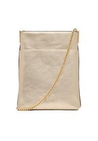 Pinko - PINKO Torebka Flat Satchel AI 25-26 PCPL 105352 A2O9 Złoty. Kolor: złoty. Materiał: skórzane #4