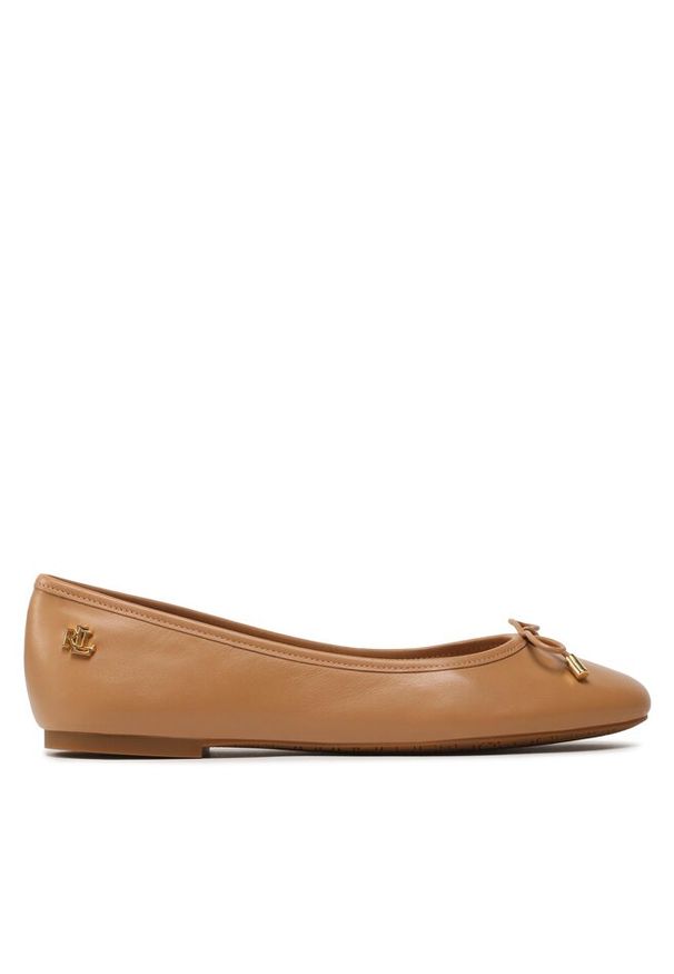 Lauren Ralph Lauren - Baleriny LAUREN RALPH LAUREN. Kolor: brązowy
