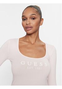 Guess Bluzka Carrie O2BM31 KBBU1 Różowy Regular Fit. Kolor: różowy. Materiał: bawełna