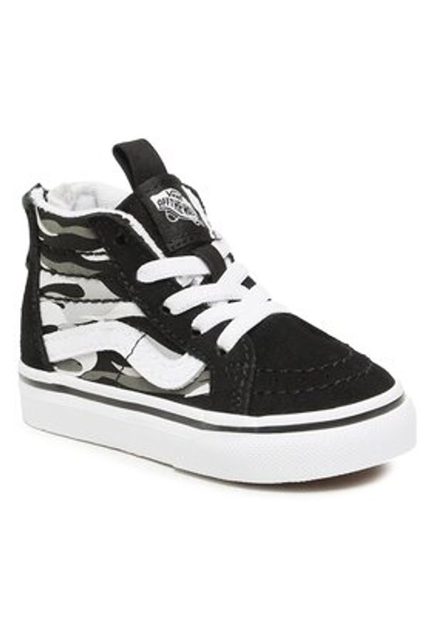 Vans Tenisówki Td Sk8-Hi Zip VN0A4BV1Y301 Czarny. Kolor: czarny. Materiał: materiał