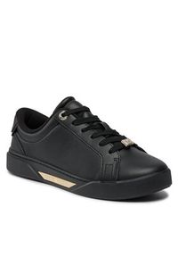 TOMMY HILFIGER - Tommy Hilfiger Sneakersy Golden Hw Court Sneaker FW0FW07702 Czarny. Kolor: czarny. Materiał: skóra #3