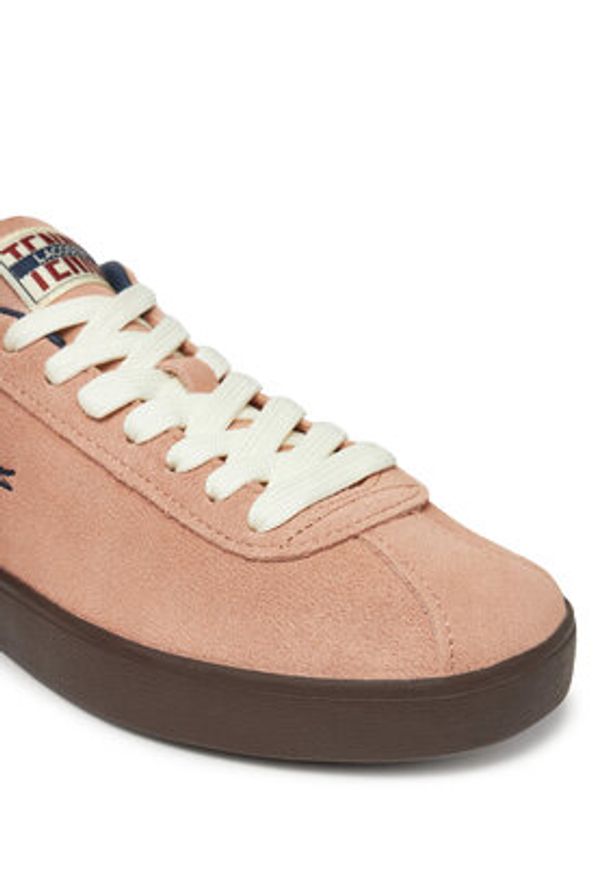 Lacoste Sneakersy Baseshot 7-49SFA0051 Różowy. Kolor: różowy. Materiał: skóra