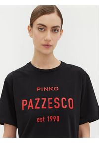 Pinko - PINKO T-Shirt 105027 A2OW Czarny Regular Fit. Kolor: czarny. Materiał: bawełna