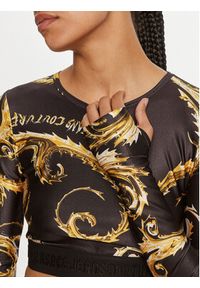 Versace Jeans Couture Bluzka 77HAH218 JS360 Czarny Slim Fit. Kolor: czarny. Materiał: syntetyk #3