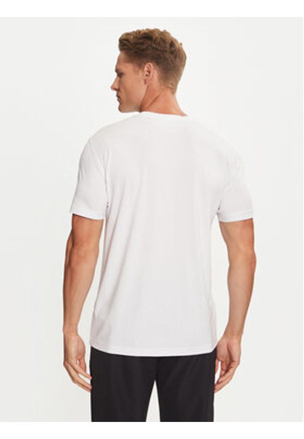 EA7 Emporio Armani T-Shirt 8NPT16 PJRGZ 1100 Biały Regular Fit. Kolor: biały. Materiał: wiskoza, syntetyk