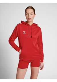 Damska bluza z kapturem Hummel hmlCORE XK poly. Typ kołnierza: kaptur. Kolor: czerwony, wielokolorowy, różowy