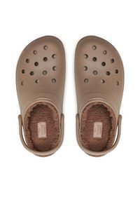 Crocs Klapki Classic Platform Lined Clog W 207938 Brązowy. Kolor: brązowy. Obcas: na platformie