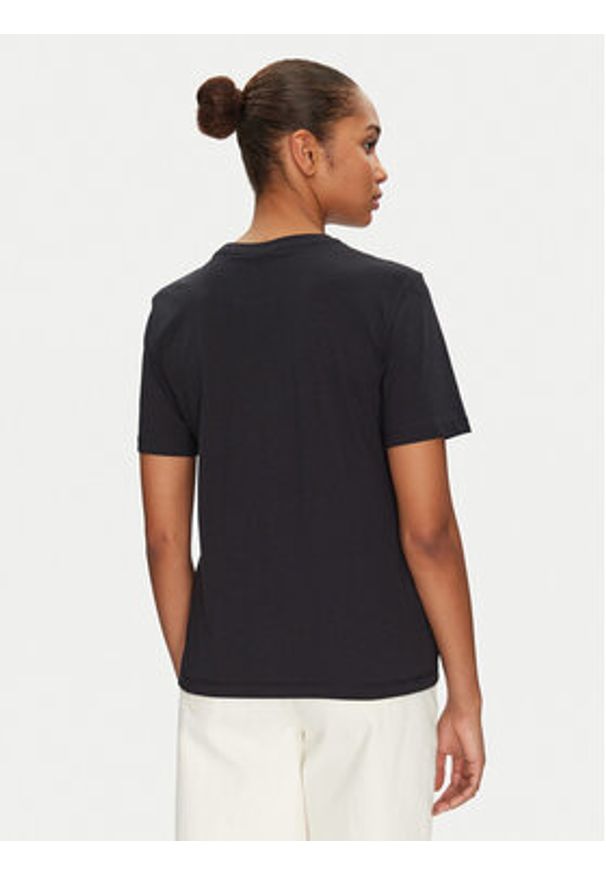 Vila T-Shirt Sybil 14108062 Czarny Regular Fit. Kolor: czarny. Materiał: bawełna
