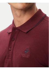 Beverly Hills Polo Club Polo P-SS26M-P42561 Bordowy Regular Fit. Typ kołnierza: polo. Kolor: czerwony. Materiał: bawełna #2