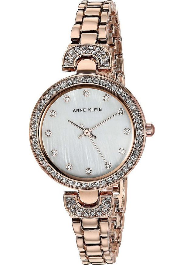 Zegarek Anne Klein Zegarek damski Anne Klein AK-3464MPRG CYRKONIE różowe złoto. Kolor: złoty, wielokolorowy, różowy