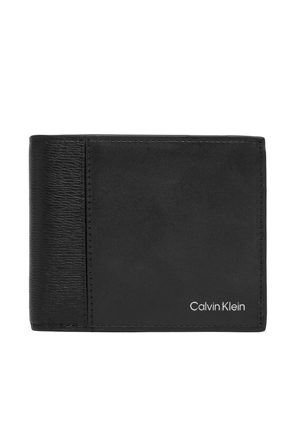 Calvin Klein Portfel Refined Mix Billfold W Coin LV04D1304G Czarny. Kolor: czarny. Materiał: skóra