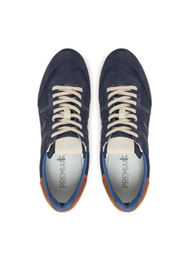 Premiata Sneakersy LUCY VAR 7254 Granatowy. Kolor: niebieski. Materiał: zamsz, skóra