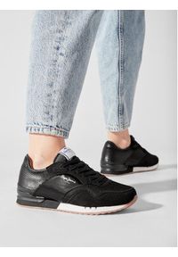 Pepe Jeans Sneakersy London W Sequins PLS31382 Czarny. Kolor: czarny. Materiał: materiał #2