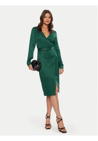 Marciano Guess Sukienka koktajlowa 4BGK16 7169A Zielony Regular Fit. Kolor: zielony. Materiał: wiskoza. Styl: wizytowy #5