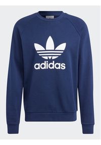 Adidas - adidas Bluza Adicolor Classics Trefoil Crewneck Sweatshirt IA4853 Niebieski Regular Fit. Kolor: niebieski. Materiał: bawełna #4