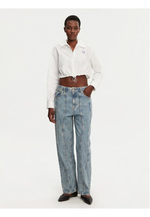 Hugo - HUGO Jeansy Leni 50531726 Niebieski Loose Fit. Kolor: niebieski