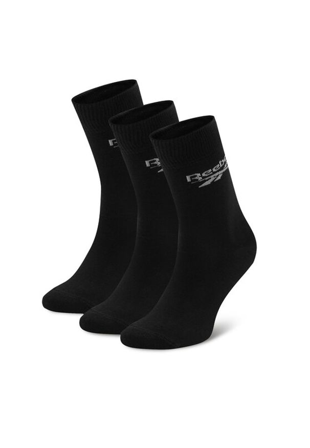 Reebok Skarpety długie R0367-SS24 (3-pack) Czarny. Kolor: czarny. Materiał: materiał