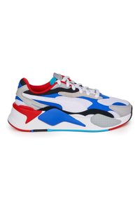 Puma - PUMA RS-X Puzzle Blue-Hi ZLN 0647 unisex sneakers. Kolor: czerwony, biały, niebieski, wielokolorowy. Sport: bieganie #1