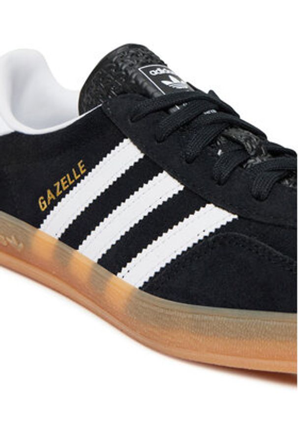 Adidas - adidas Sneakersy Gazelle Indoor JI2060 Czarny. Kolor: czarny. Materiał: zamsz, skóra. Model: Adidas Gazelle