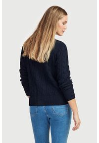 Cellbes - Sweter w warkocze z bawełny ekologicznej. Kolor: niebieski. Materiał: bawełna. Długość rękawa: długi rękaw. Długość: długie #3
