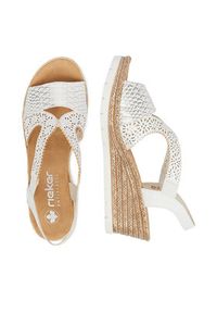 Rieker Sandały CEO-61916-80 Biały. Kolor: biały. Materiał: skóra #8