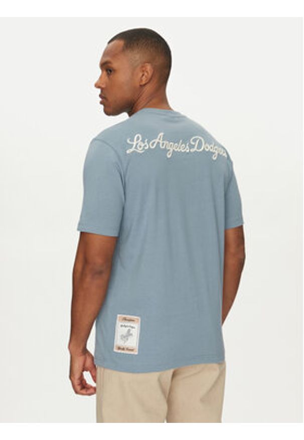 Champion T-Shirt 221037 Niebieski Standard Fit. Kolor: niebieski. Materiał: bawełna