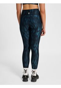 Damskie legginsy Hummel AOP Hiit Intensity. Kolor: niebieski, zielony, wielokolorowy. Sport: fitness