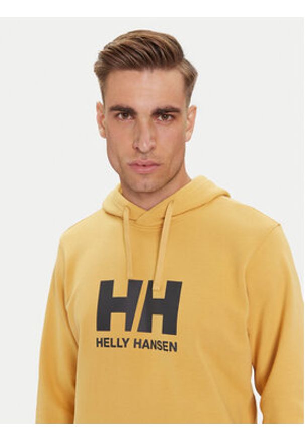 Helly Hansen Bluza HH Logo 54582 Beżowy Regular Fit. Kolor: beżowy. Materiał: bawełna