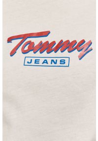 Tommy Jeans - T-shirt. Okazja: na co dzień. Kolor: biały. Materiał: bawełna, dzianina. Wzór: nadruk. Styl: casual #3