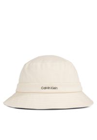 Calvin Klein Kapelusz Elevated Softs K60K611872 Beżowy. Kolor: beżowy. Materiał: materiał #1