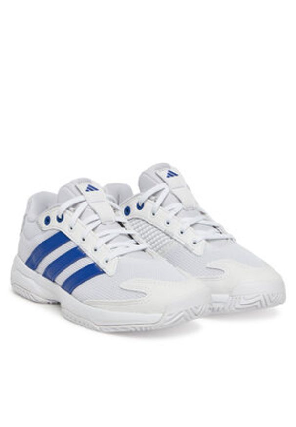Adidas - adidas Buty halowe Stabil Indoor JR0745 Biały. Kolor: biały. Materiał: materiał