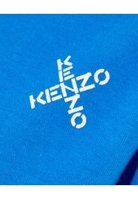 Kenzo - KENZO - Niebieska sukienka Sport. Kolor: niebieski. Materiał: bawełna. Wzór: aplikacja. Typ sukienki: sportowe. Styl: sportowy. Długość: mini #5