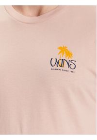 Vans T-Shirt Sunset Dual Palm Vintage Ss Tee VN0006CH Różowy Regular Fit. Kolor: różowy. Materiał: bawełna. Styl: vintage #4