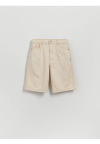 Reserved - Bawełniane szorty - złamana biel. Materiał: bawełna #1