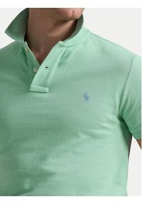 Polo Ralph Lauren Polo 710536856451 Zielony Slim Fit. Typ kołnierza: polo. Kolor: zielony. Materiał: bawełna #5