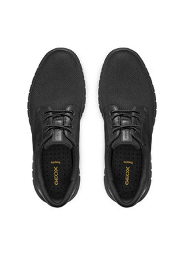 Geox Sneakersy U Flextride F Plus U654JA 0149B C9999 Czarny. Kolor: czarny. Materiał: zamsz, skóra